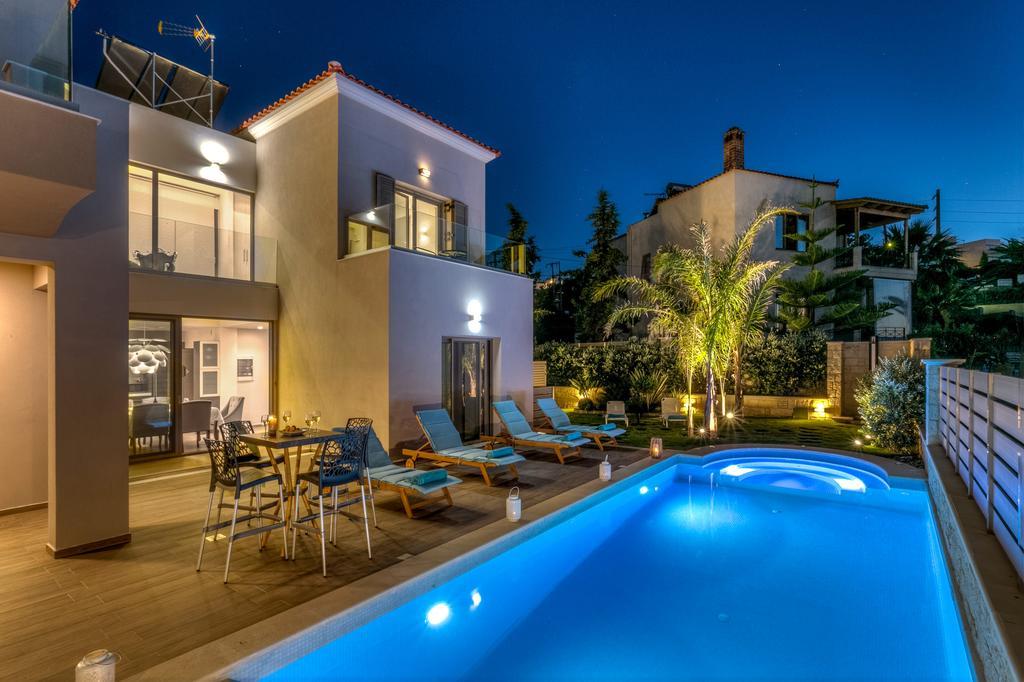 Superior Villa Marina Mare Sauna Hammam Nea Kydonia Zewnętrze zdjęcie